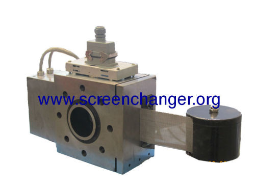 Continuous sreen changer with belt screen