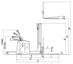 Counterbalanced Electric Reach Stacker