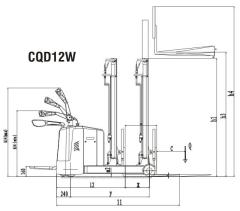 Counterbalanced Electric Stacker CQD12W