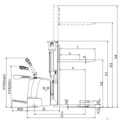 Double Pallet Electric Stacker