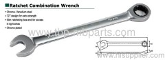 Ratchet combination wrench German type