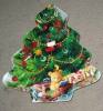 plastic Christmas tree dish plates