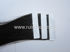 Machine made tape hair extension human hair