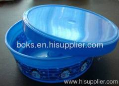 plastic Christmas dish bucket with lid