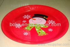 plastic Christmas dinner plates