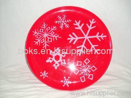durable plastic Christmas plates