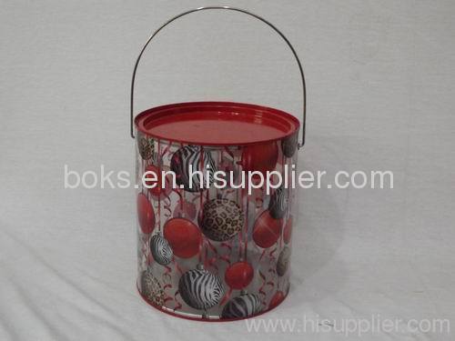 hot selling plastic Christmas storage Bucket