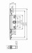 aluminum door single way #1 espagnolette bar / Single way # 1 transmission
