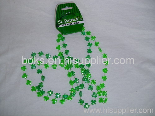 Patrick's 2pk plastic necklaces