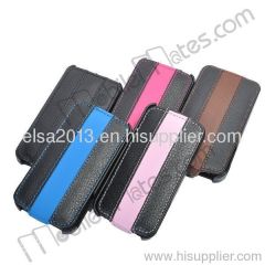 PinkStrip Vertical Magnetic Flip PU Leather Case for iPhone 4 iPhone4S