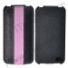 PinkStrip Vertical Magnetic Flip PU Leather Case for iPhone 4 iPhone4S