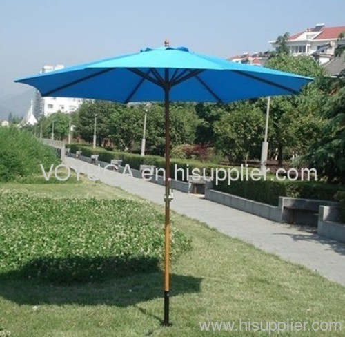 wood patio umbrella round