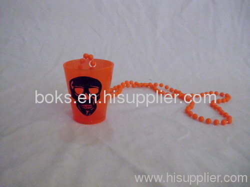 plastic bead chain and cup