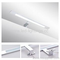 Italy Modern design chrome aluminum 400mm bathroom mirror led light / 6W bathroom mirror lamp CE ROHS IP44 110V/220V AC