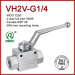 7250psi high pressure 2 way full port ball valve stainless steel with mounting holes