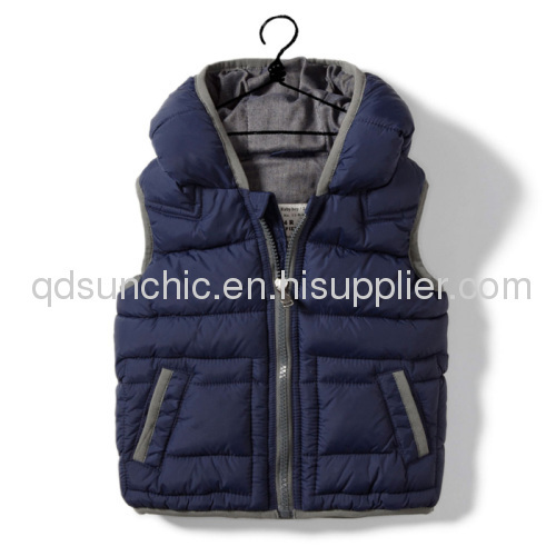 kids padded vest, boy's jacket