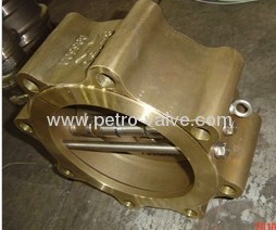 Aluminum bronze lug type check valve