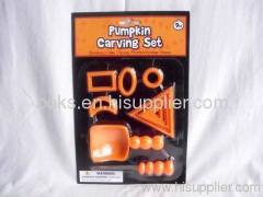 plastic Halloween pumpkin carving sets