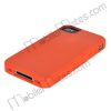Simple Linear TPU Case Cover with Screen Protector for iPhone 4/iPhone 4S (Orange)