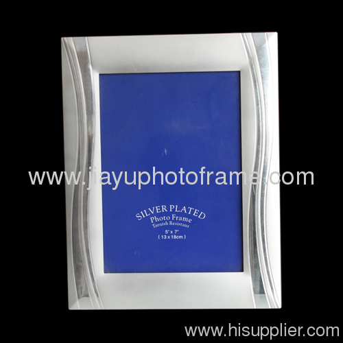 silver plated aluminum 4X6" photo frames