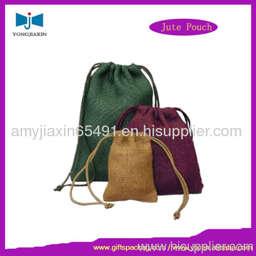 Jewelry jute drawstring bag