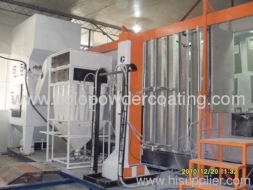 semi-automatic powder spray room secondary recycling system