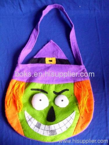 strange Halloween fabric bag