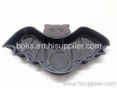 plastic Halloween bat plates