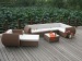 Patio wicker sectional sofa both suit in outdoor and indoor