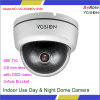 680 TVL Indoor Use Day & Night Plastic Dome Camera with OSD menu ( set in the Dome) IR intelligent camera