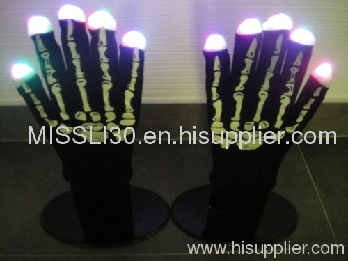 Night Skeleton Flash Gloves