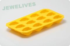 Heart shape silicone ice tube tray