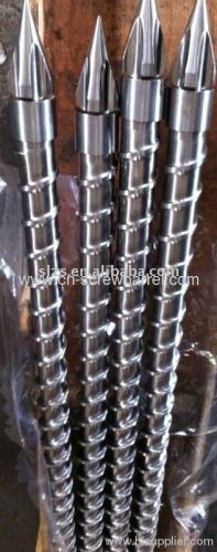 Screw and barrel for pelletizer machine