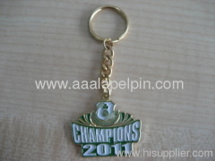 fashion embossed enamel keychains