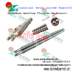 Plastic pipe extruder machine conical twin screw and barrel for processing PVC corrugated