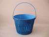 Halloween blue tin pails with handle