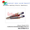 twin conical screw & barrel for machine