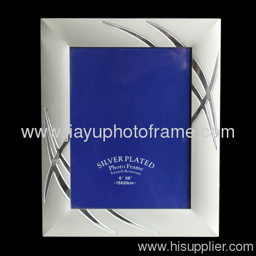 Silver Linen-Effect Photo Frames