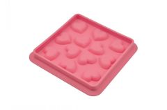 High fashion Silicone Heart shape Ice Cube tray In red