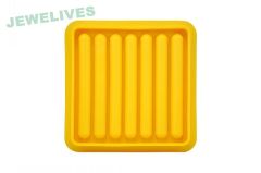 Fashion Silicone Popsicle Ice cube tray in Lemon Yellow