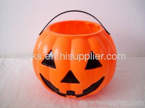 plastic Halloween candy buckets with handle