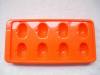 Halloween plastic orange ice cube trays