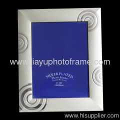 frosted silver photo frames