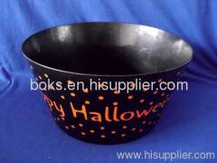 big plastic Halloween salad bowls