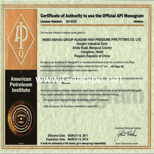 The API Certificate