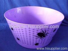 big Halloween plastic salad bowls