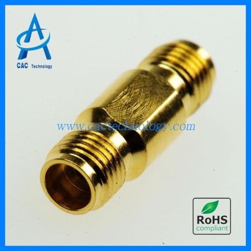 2.4mm female to female 50G adapter GOLD precise