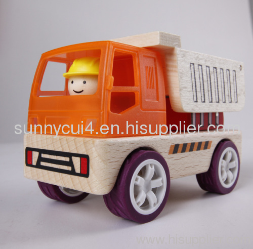 construction work - dump car wooden toys