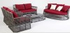 2013 new Outdoor big round wicker patio garden furniture sofa set lounge