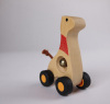 animal bell car-giraffe wooden children toys gifts